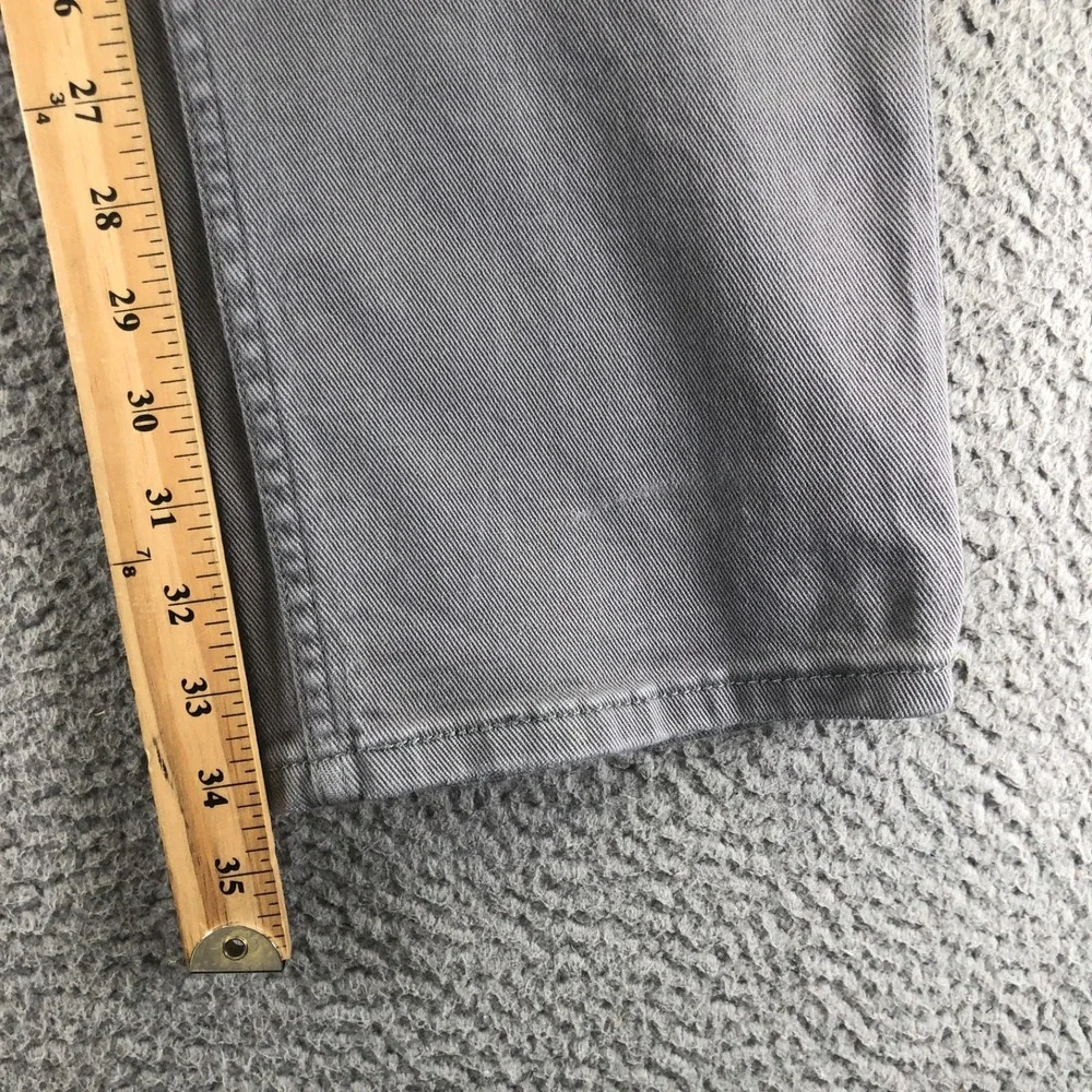 Levis Jeans Ment 33x34 Gray 514 Straight Fit Stretch Denim Light Wash Regular Fi